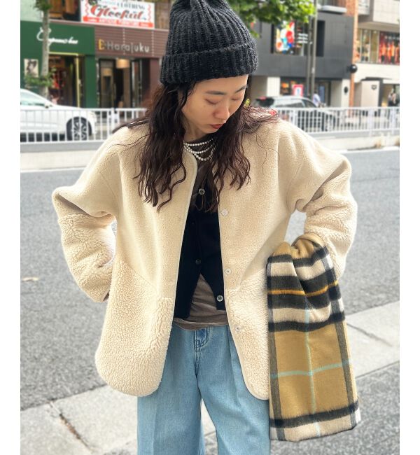  「リバーシブルフェイクムートンコート」|その他|