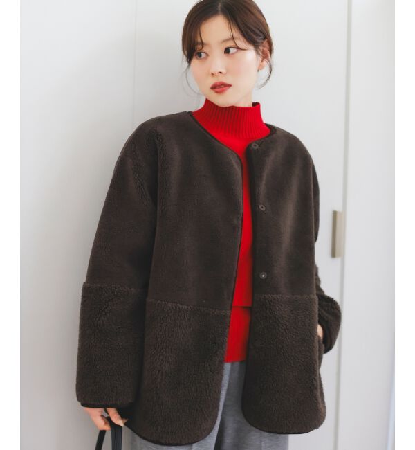  「リバーシブルフェイクムートンコート」|その他|