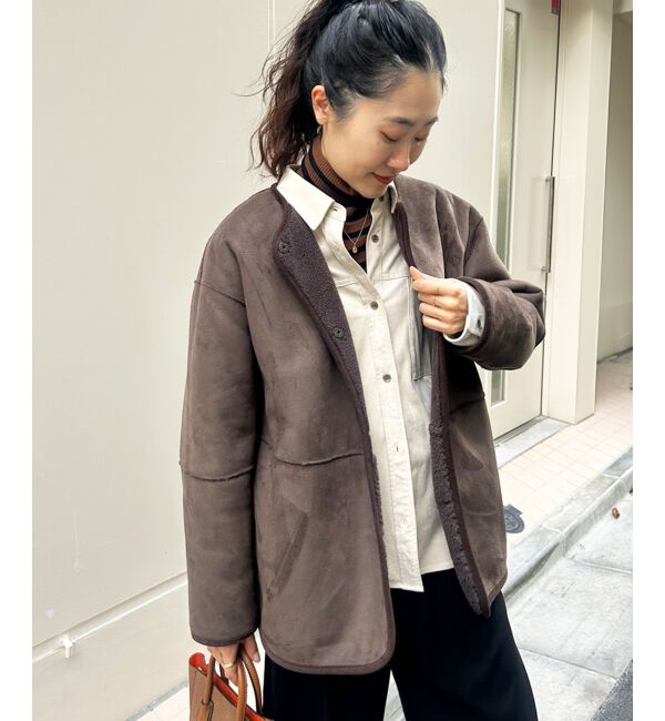  「リバーシブルフェイクムートンコート」|その他|