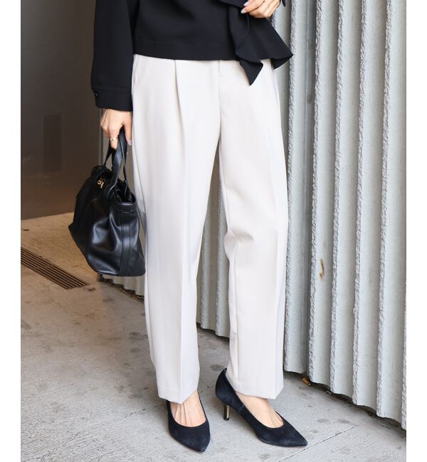  「ツインクロスタックテーパードパンツ」|その他|