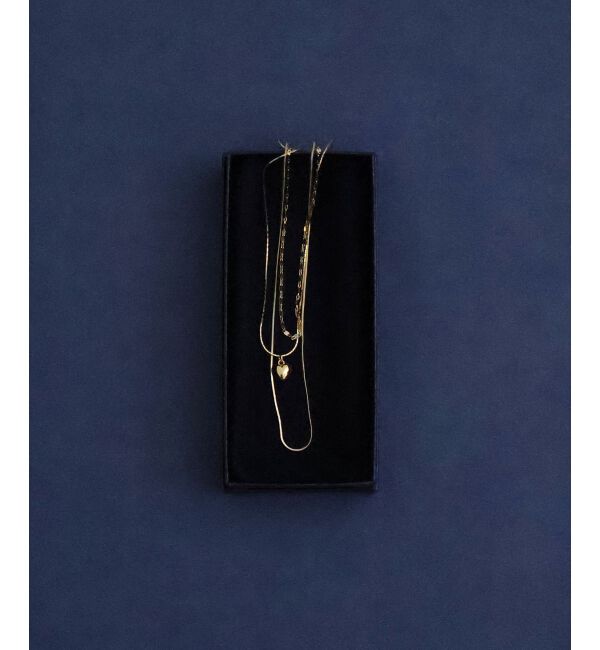  「O ハートチャーム3連ネックレス」|ネックレス|