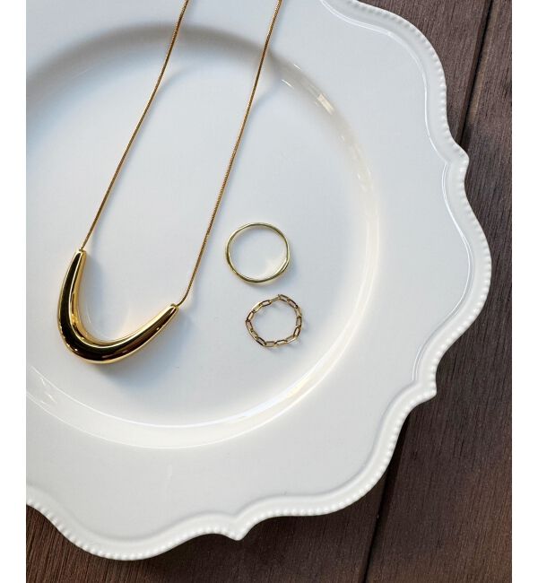  「O ステンレスモチーフネックレス」|ネックレス|