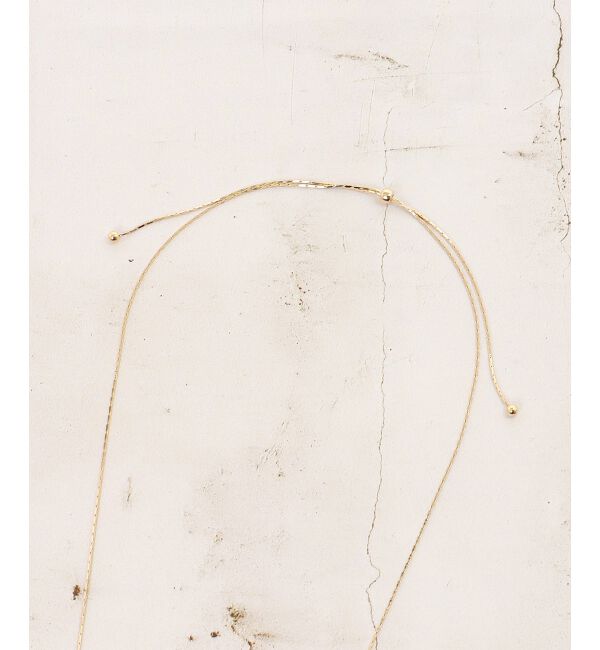  「O ロングスライドナローネックレス」|ネックレス|