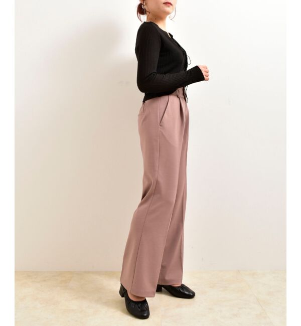 MAJESTICLEGON「リラックスカラーパンツ」|スラックス|