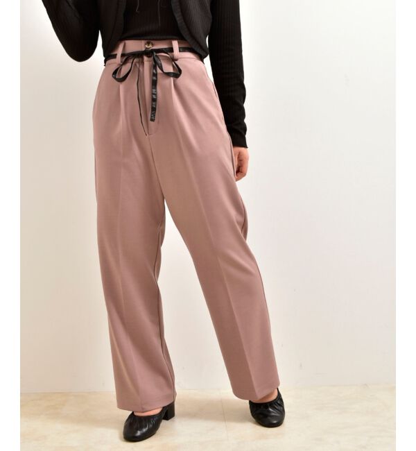 MAJESTICLEGON「リラックスカラーパンツ」|スラックス|