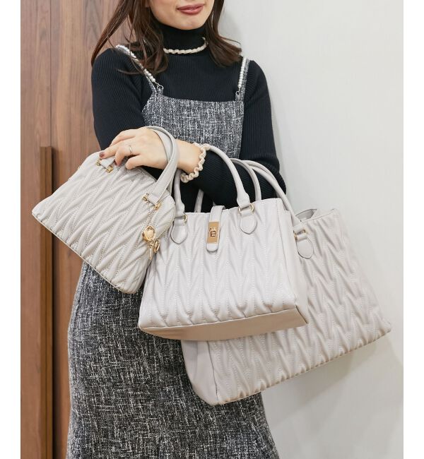 MAJESTICLEGON「♯チャームセットキルティングバッグ」|ショルダー・メッセンジャー|