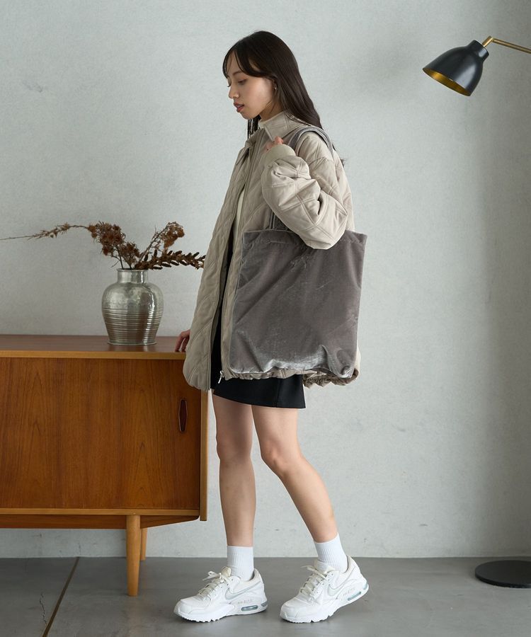 earth music&ecology「【WEB限定】ベロアトートバッグ」|トートバッグ|