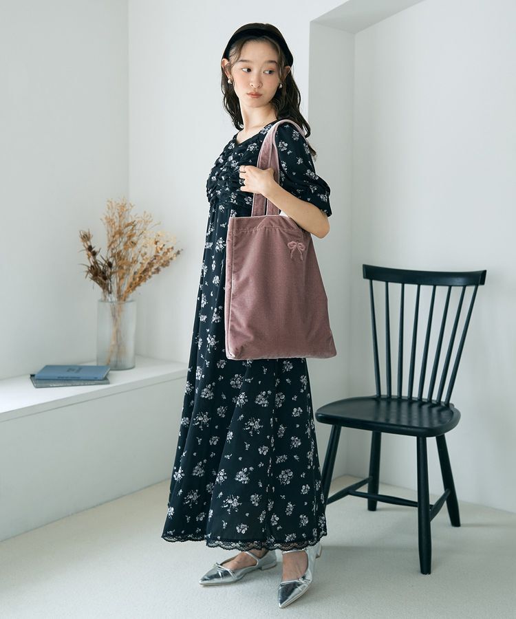 earth music&ecology「【WEB限定】ベロアトートバッグ」|トートバッグ|