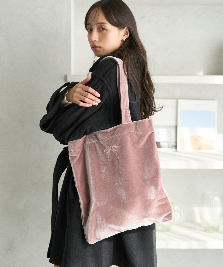 earth music&ecology「【WEB限定】ベロアトートバッグ」|トートバッグ|