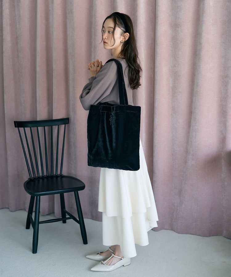 earth music&ecology「【WEB限定】ベロアトートバッグ」|トートバッグ|