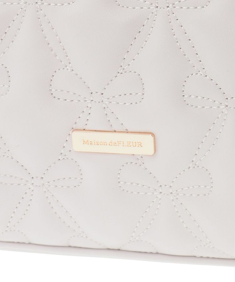 Maison de FLEUR「リボンキルティングキャリーオントート」|トートバッグ|