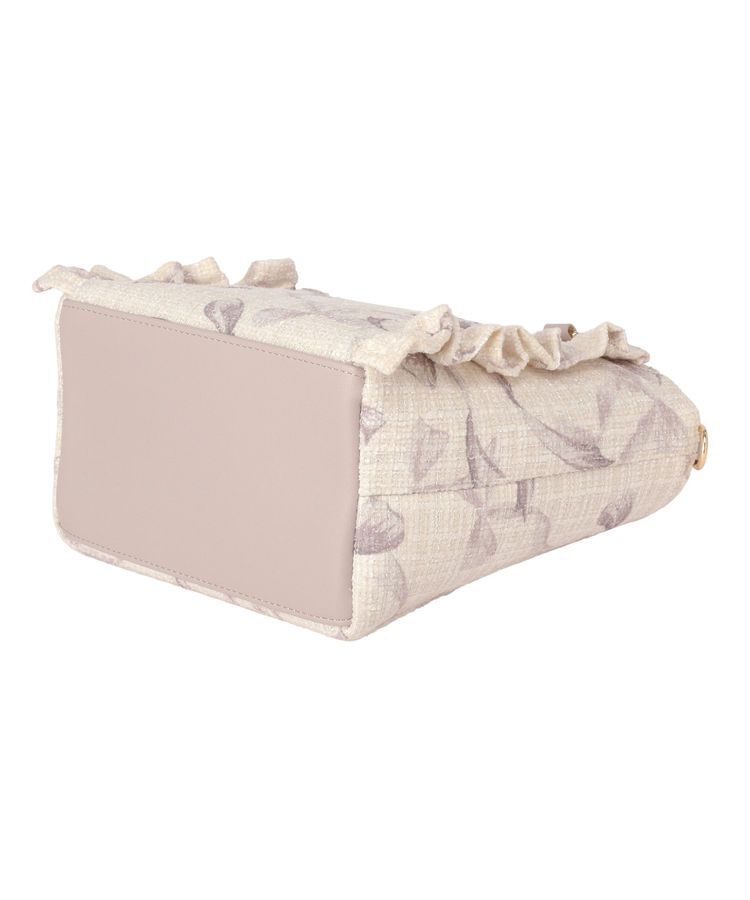 Maison de FLEUR「ツイードリボンプリント2WayバッグS」|ハンドバッグ|