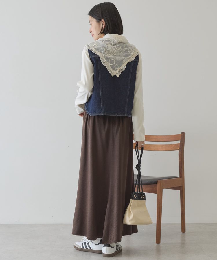 AMERICAN HOLIC「【イージーケア】サテンマーメードスカート」|スカート|