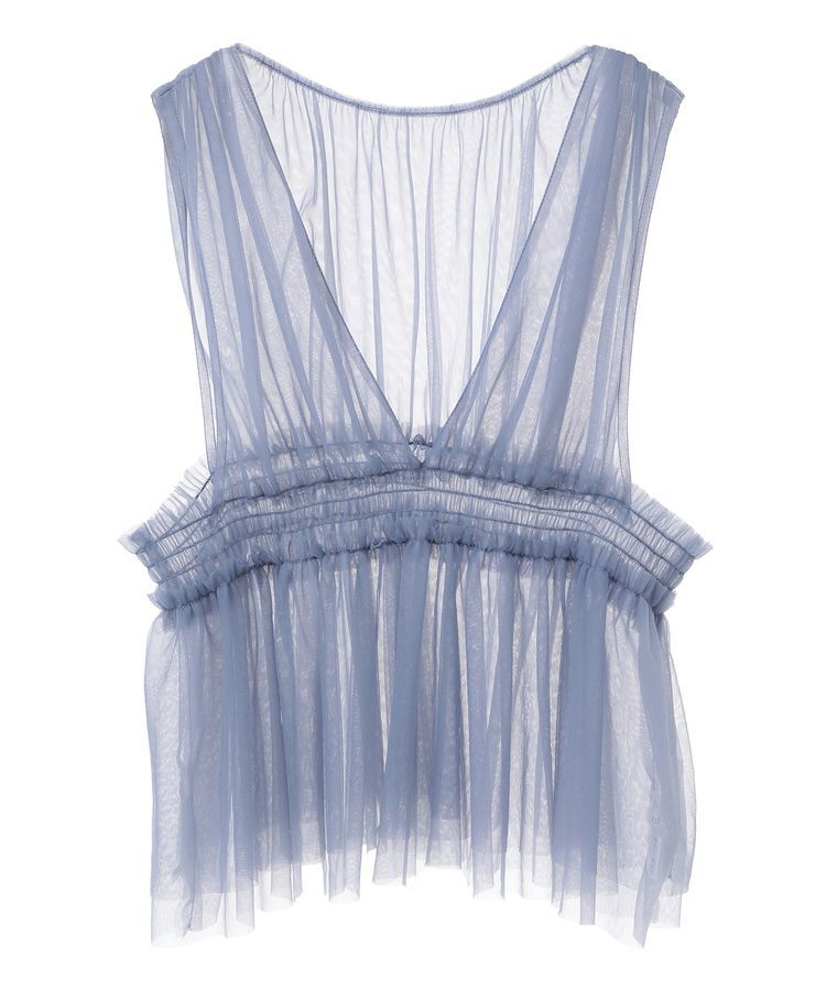 Green Parks「・ELENCARE DUE チュールシャーリングビスチェ」|ベスト・ジレ|
