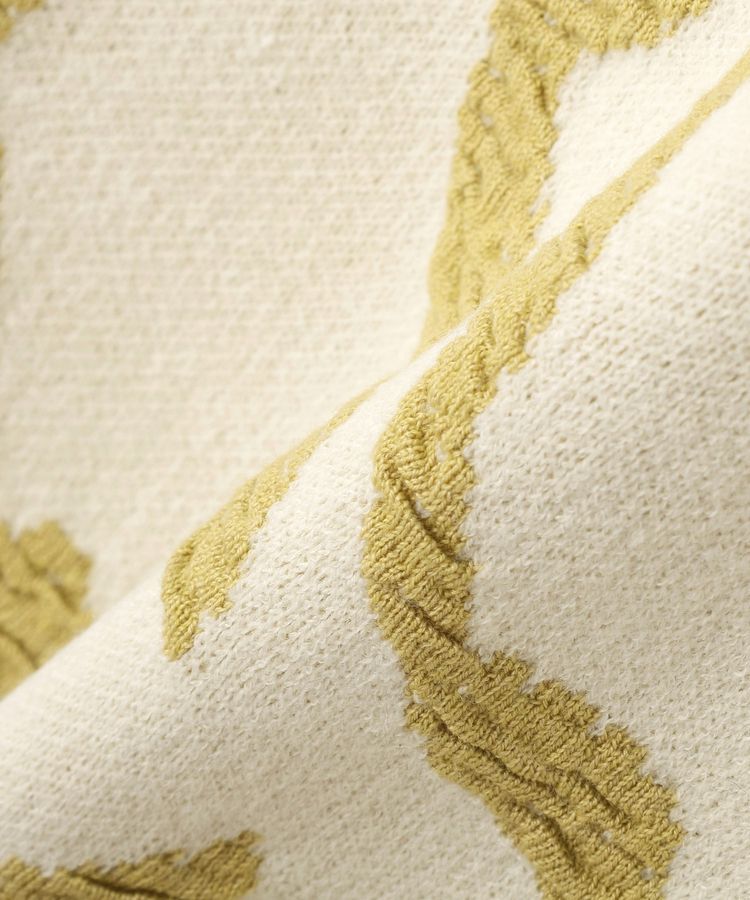 YECCA VECCA「アート柄ふくれジャガードニット」|ニット・セーター|