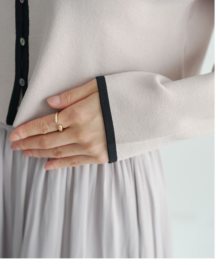 YECCA VECCA「【2点SET】カーディガンセットワンピース」|ワンピース|