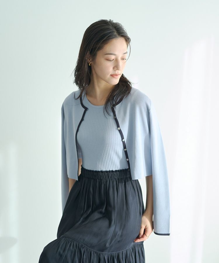 YECCA VECCA「【2点SET】カーディガンセットワンピース」|ワンピース|