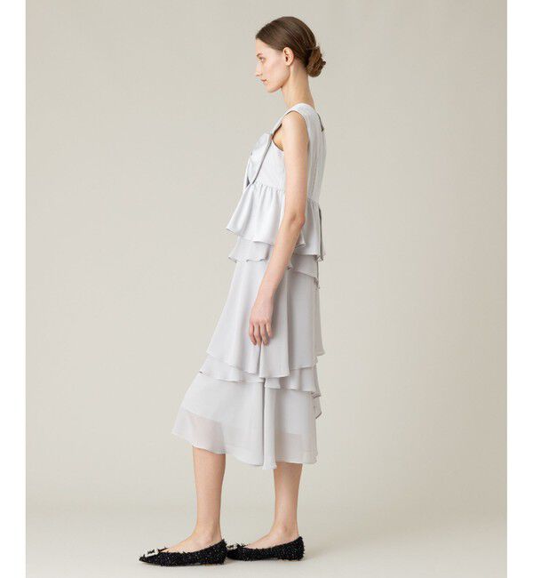 LOULOU WILLOUGHBY「【LOULOU WILLOUGHBY】シフォンミーリアワンピース」|ワンピース|