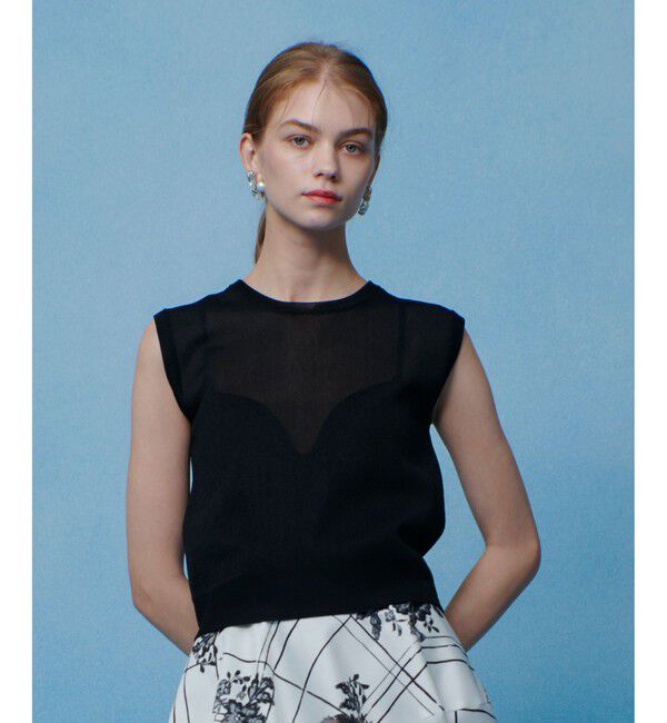 LOULOU WILLOUGHBY「【LOULOU WILLOUGHBY】シアージャガードプルオーバー」|ニット・セーター|