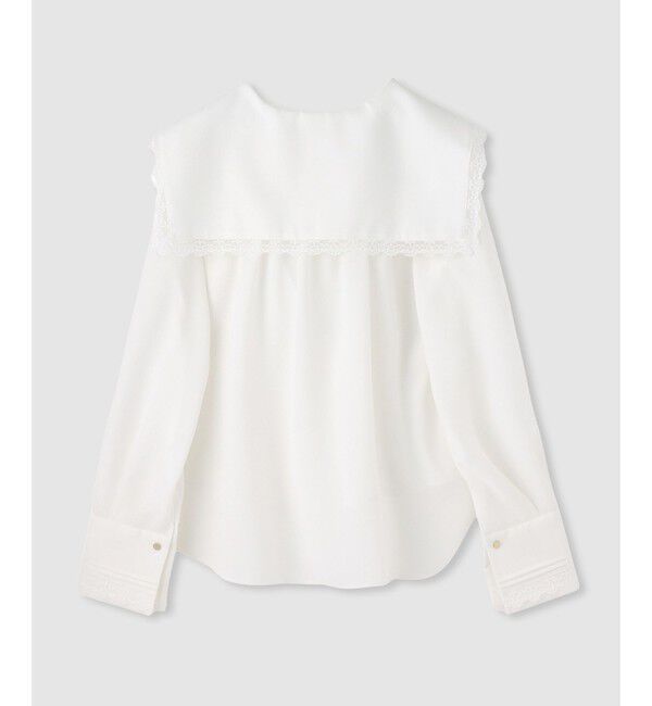 LOULOU WILLOUGHBY「【LOULOU WILLOUGHBY】セーラーカラージョーゼットブラウス」|シャツ・ブラウス|