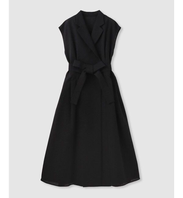 LOULOU WILLOUGHBY「◇【LOULOU WILLOUGHBY】シアージャガードテーラーワンピース」|ワンピース|ブラック