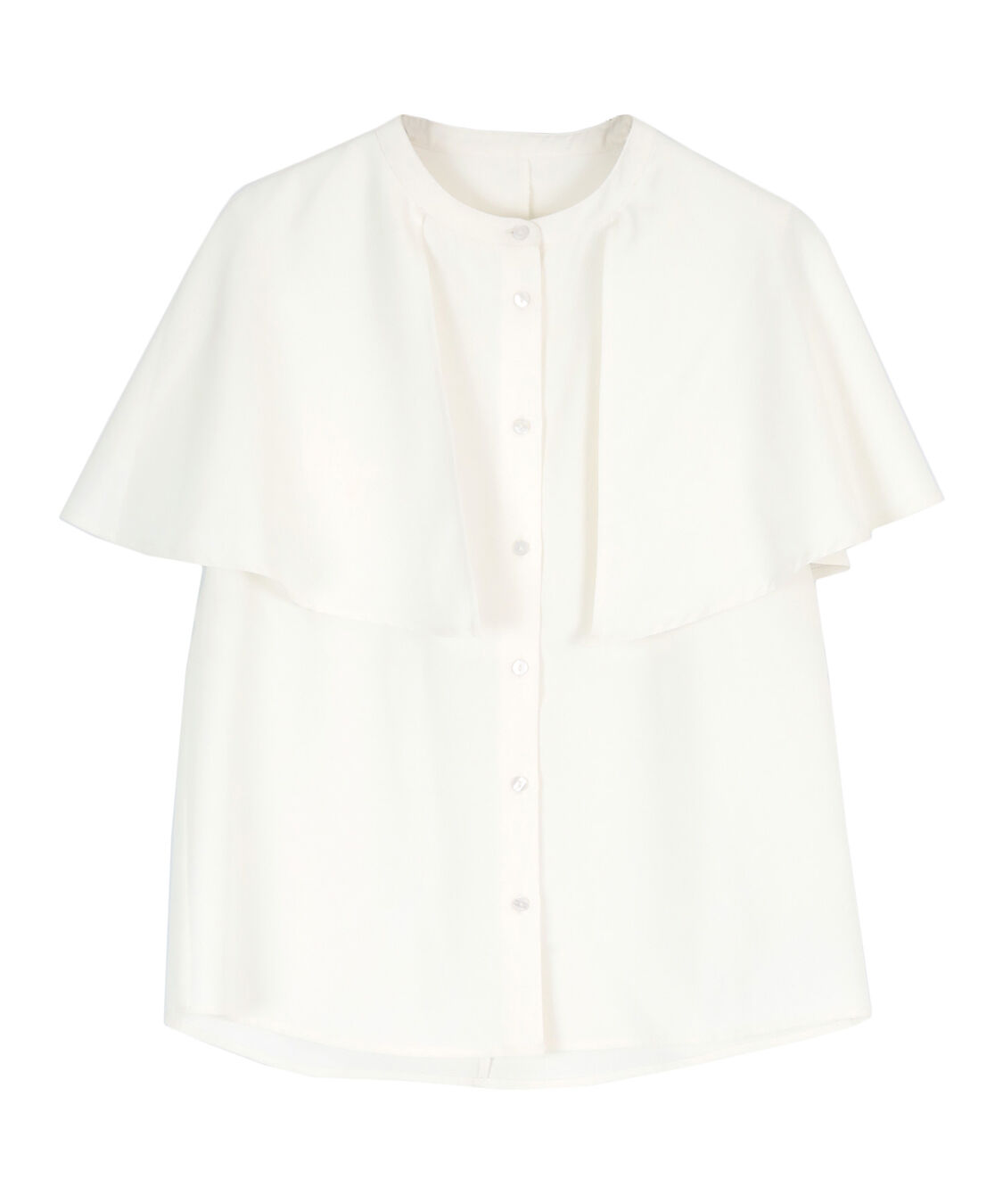 ur's「バンドカラーケープブラウス」|シャツ・ブラウス|