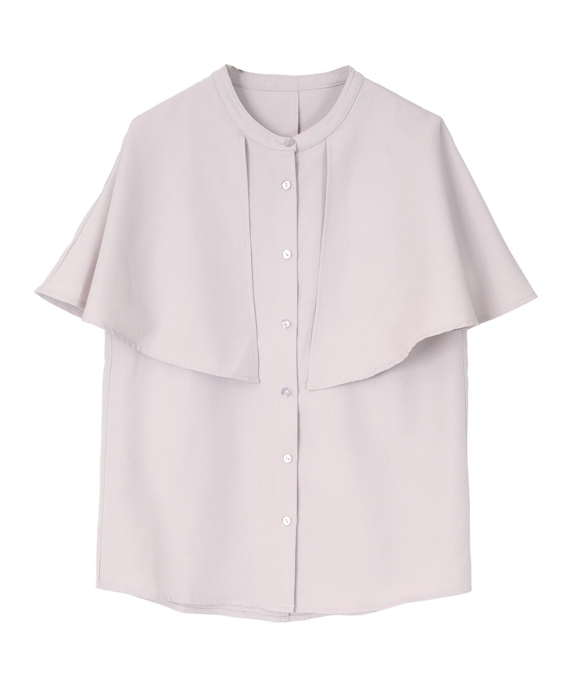 ur's「バンドカラーケープブラウス」|シャツ・ブラウス|