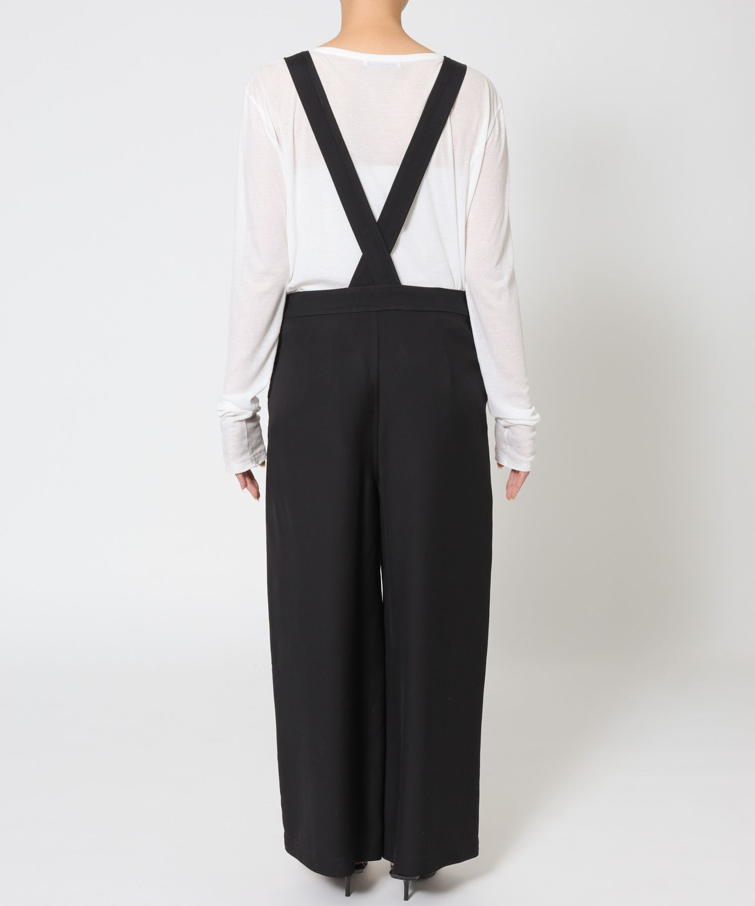 BABYLONE「ヴィスコースダブルクロスサロペット」|オールインワン|