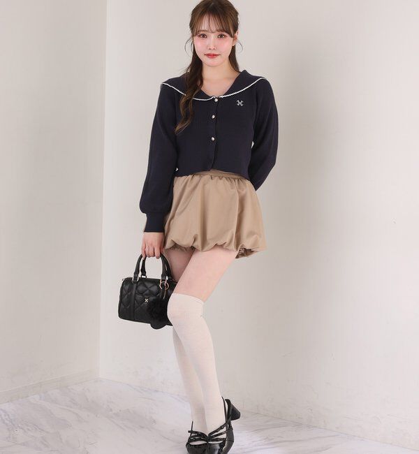  「ロゴ刺繍セーラーニット」|ニット・セーター|