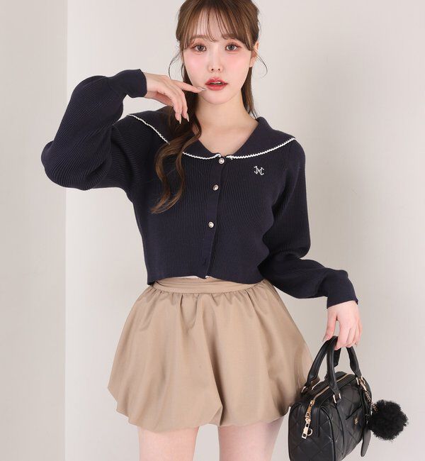  「ロゴ刺繍セーラーニット」|ニット・セーター|