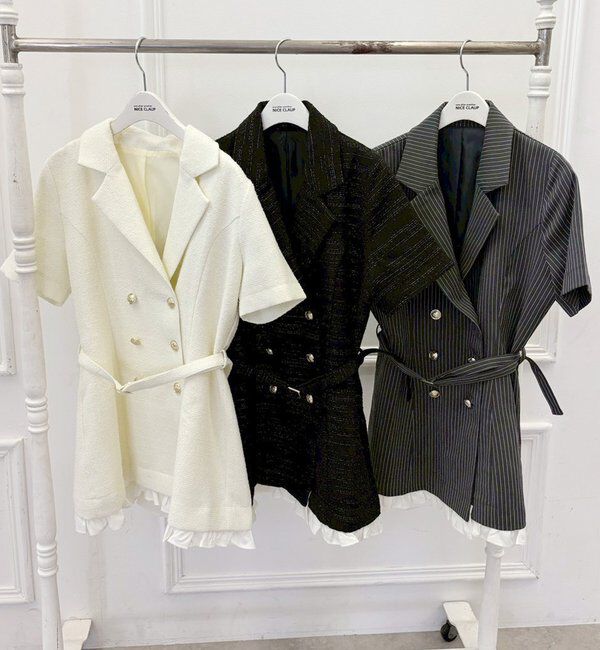  「【ohana企画】ジャケットミニワンピース」|その他|