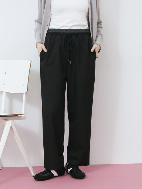 Samansa Mos2 blue「ダブルウエストアソートイージーパンツ」|その他|