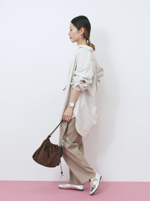 Samansa Mos2 blue「ダブルウエストアソートイージーパンツ」|その他|