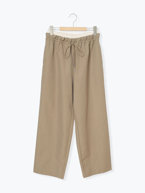 Samansa Mos2 blue「ダブルウエストアソートイージーパンツ」|その他|