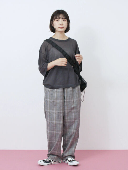 Samansa Mos2 blue「ダブルウエストアソートイージーパンツ」|その他|