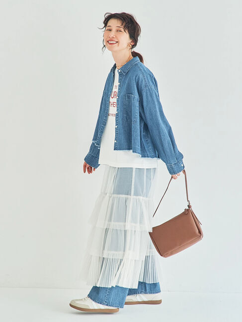 Samansa Mos2「2WAYチュールティアードスカート」|スカート|