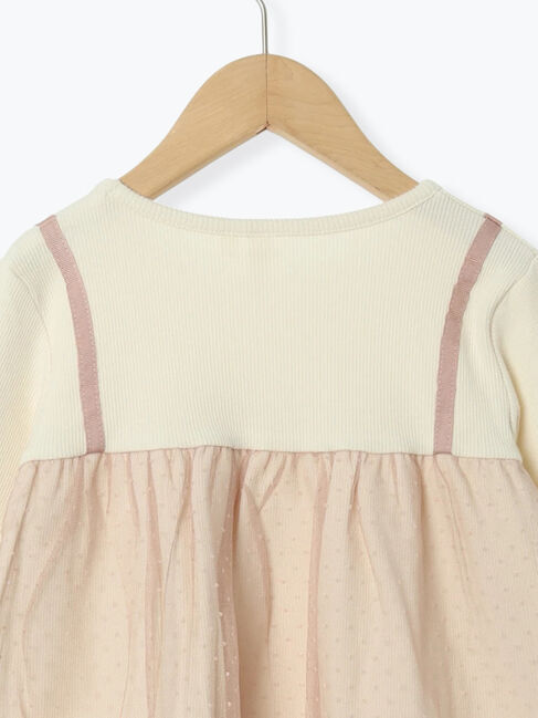 Samansa Mos2 Lagom「チュールドッキングカットソー」|Tシャツ・カットソー|