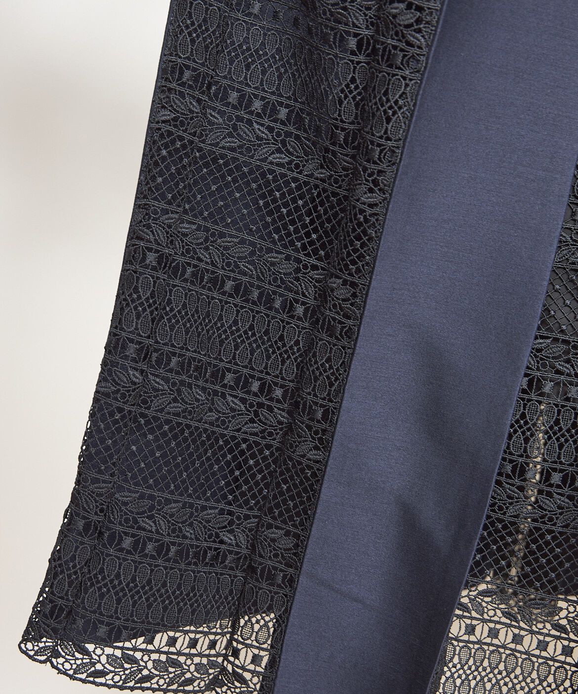 INED「《大きいサイズ》シルクウールロングワンピース《la veille by SUPERIOR CLOSET》」|ワンピース|