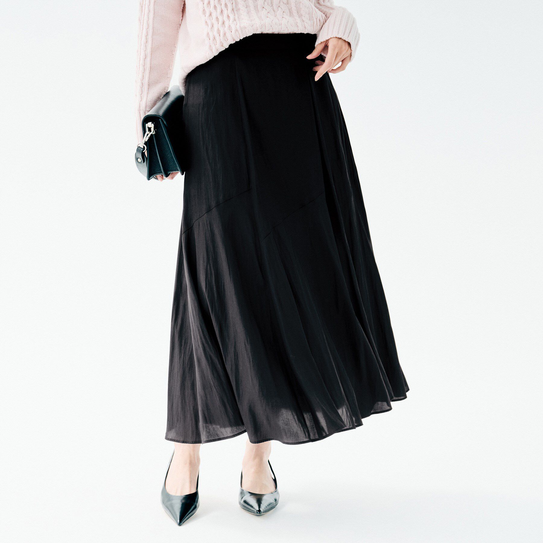 UNTITLED「【洗える/後ろウエストゴム】ロングスカート」|スカート|