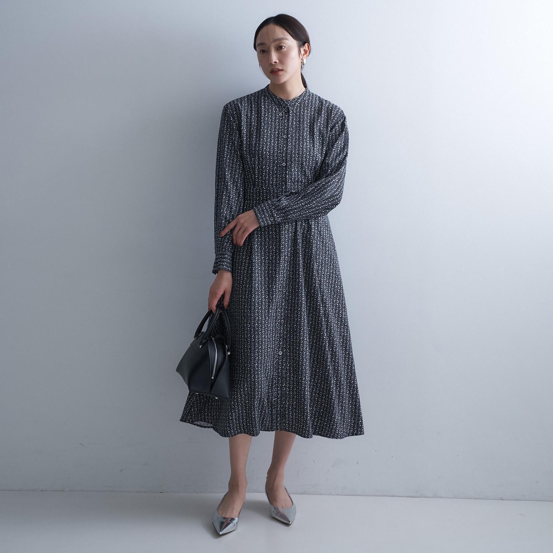 UNTITLED「【洗える/きれいめ】クラシカルツイードワンピース」|ワンピース|