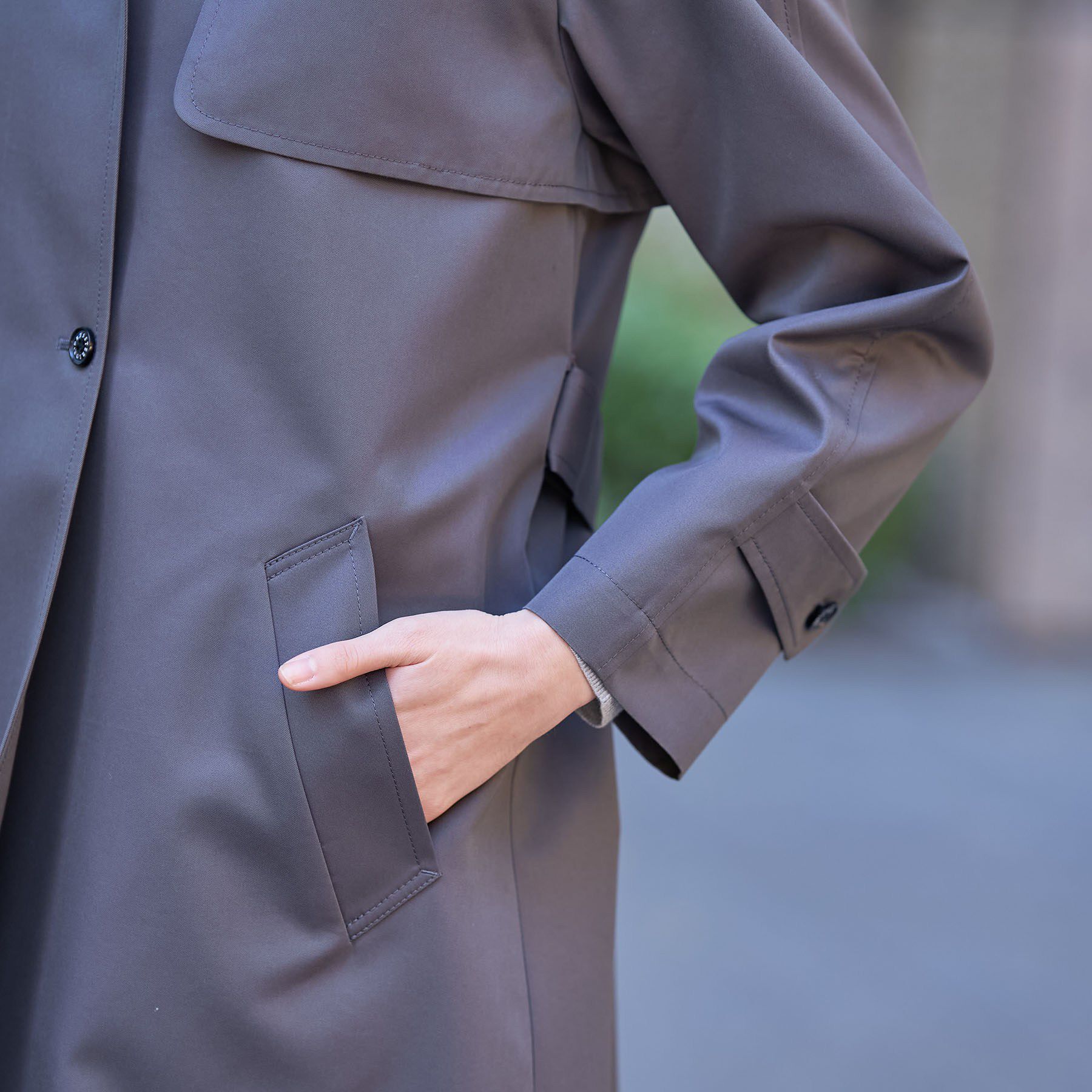 DRESSTERIOR「【ウォッシャブル/美シルエット】ライト トレンチコート」|トレンチコート|