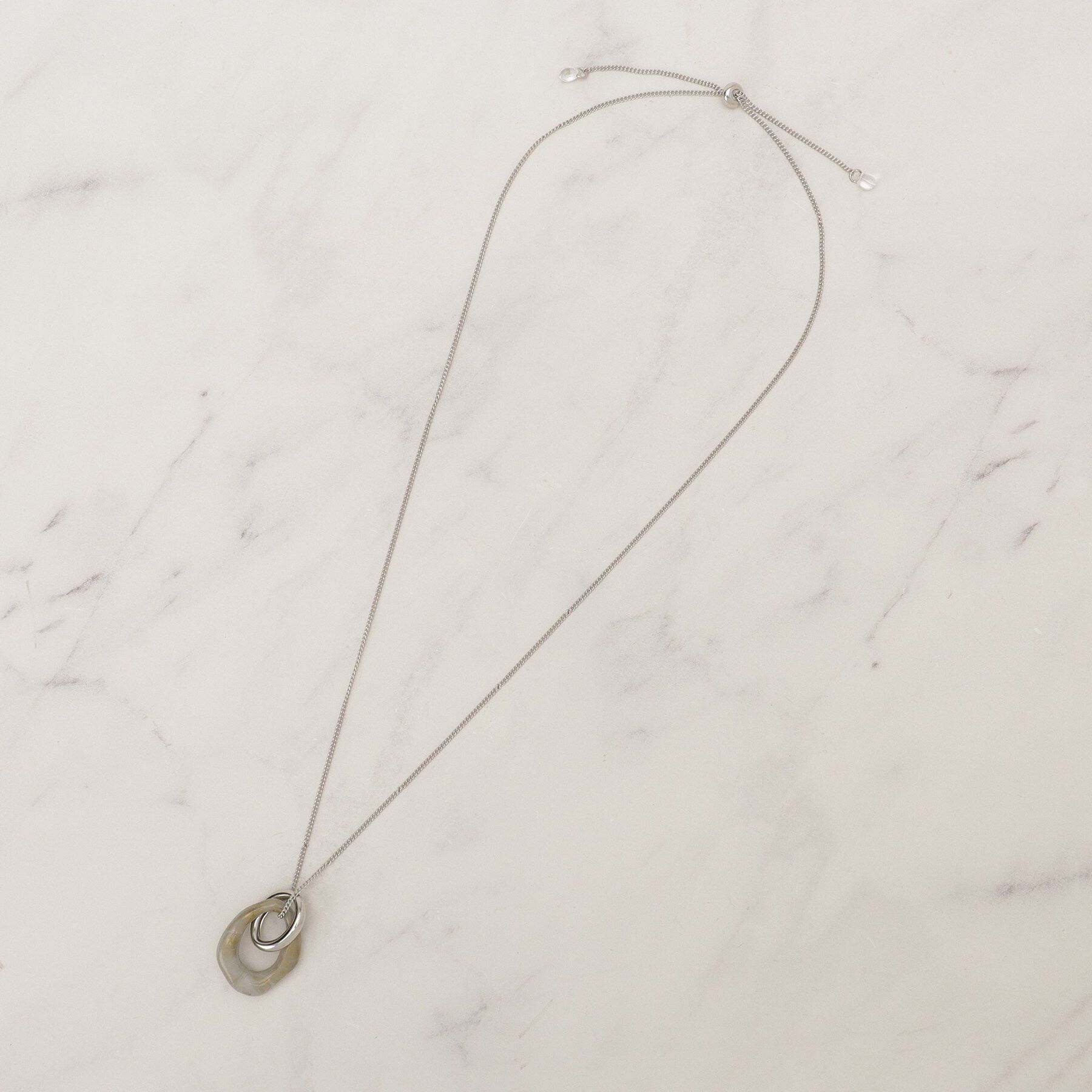 grove「マーブルアクリルリングネックレス」|ネックレス|