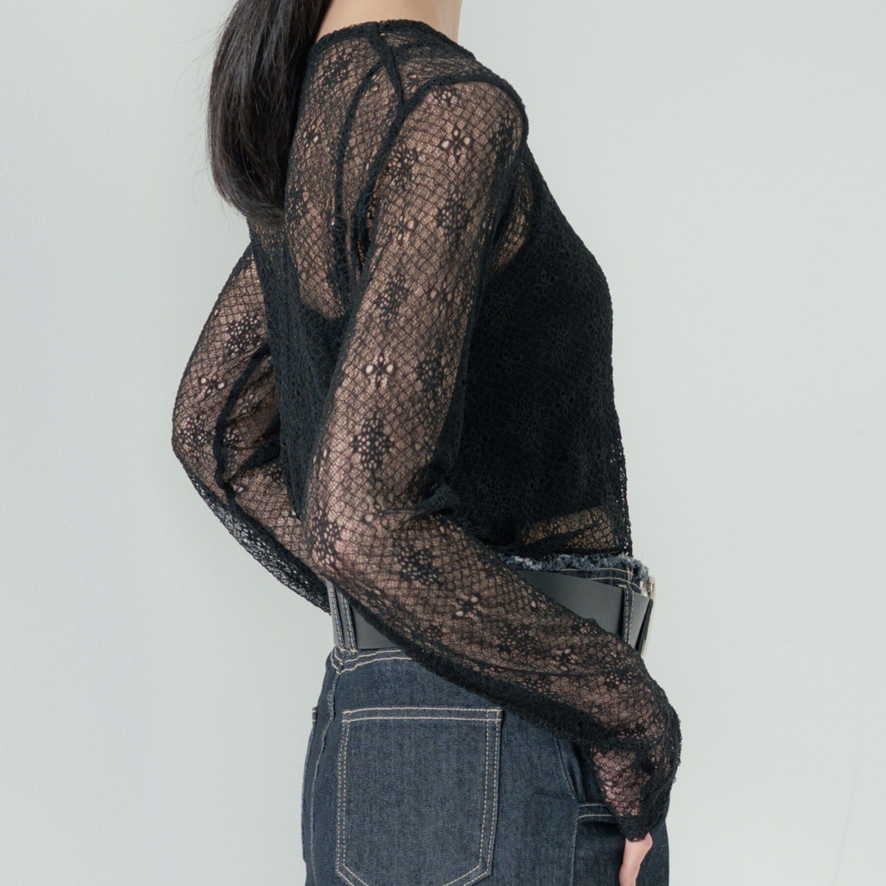 GALLEST「【2WAY】スリットレースプルオーバー」|Tシャツ・カットソー|