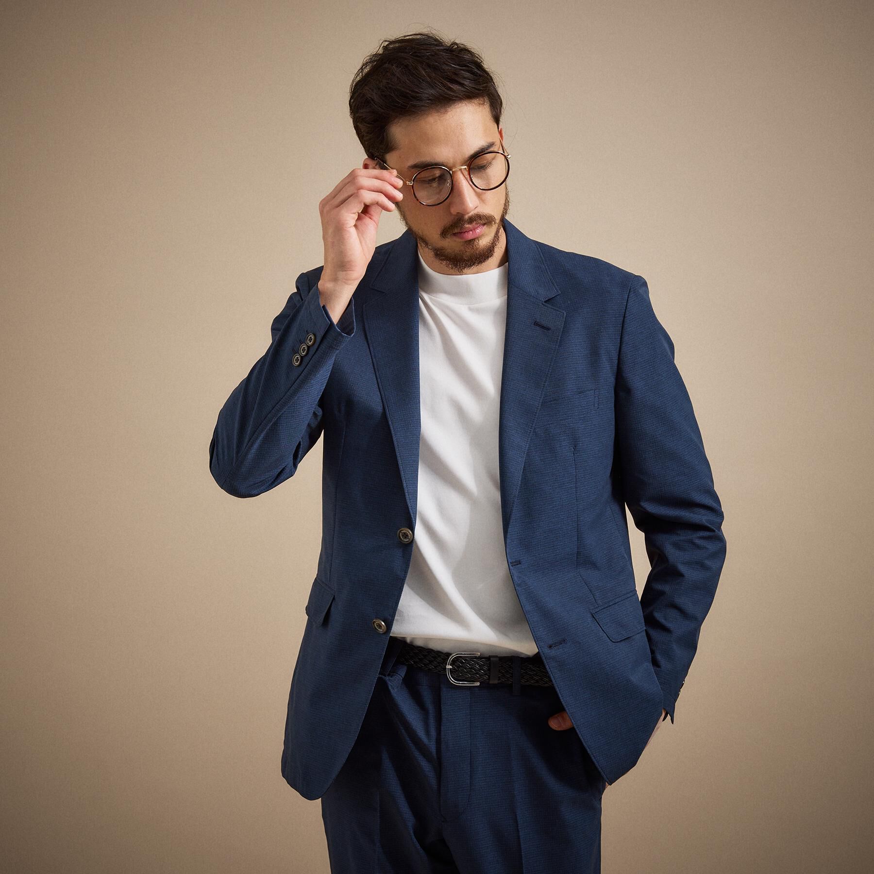 TAKEO KIKUCHI「【抗菌防臭】COOL DOTS（R）ドビープリント ジャケット」|テーラードジャケット|