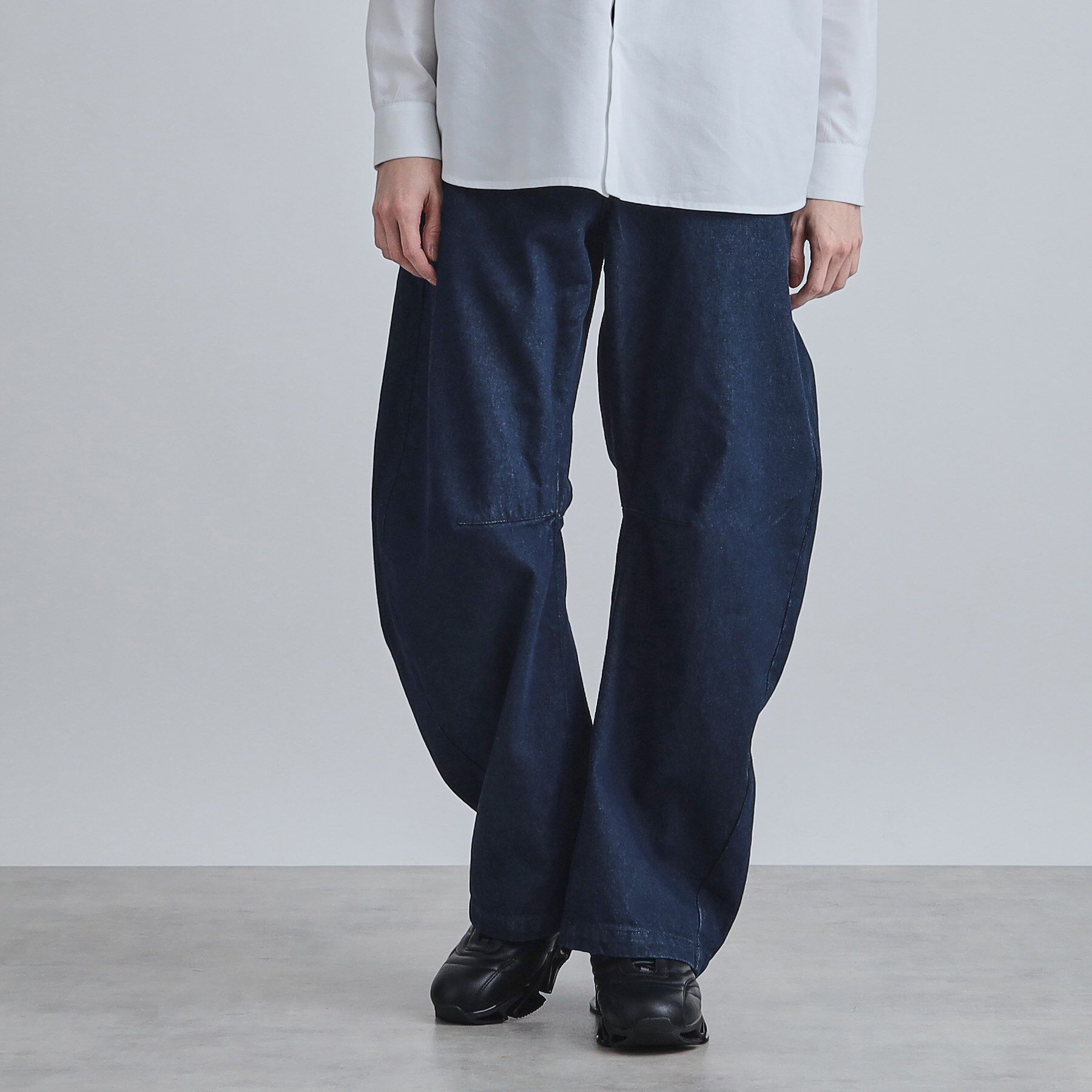 tk.TAKEO KIKUCHI「カーブステッチデニム」|デニム|ネイビー(094)