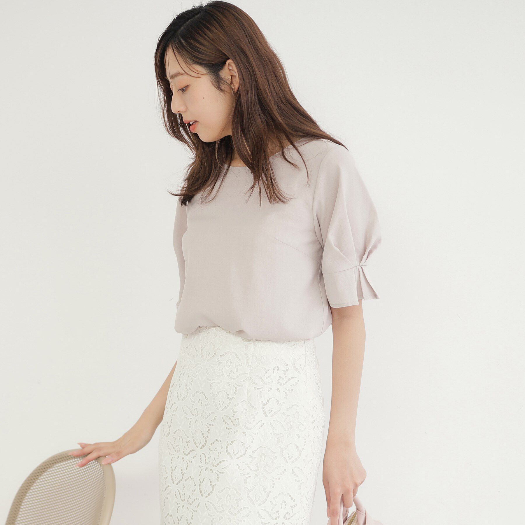 index「《新色追加》タックスリーブブラウス【洗濯機洗い可/吸水速乾/防シワ/抗ピル】」|シャツ・ブラウス|