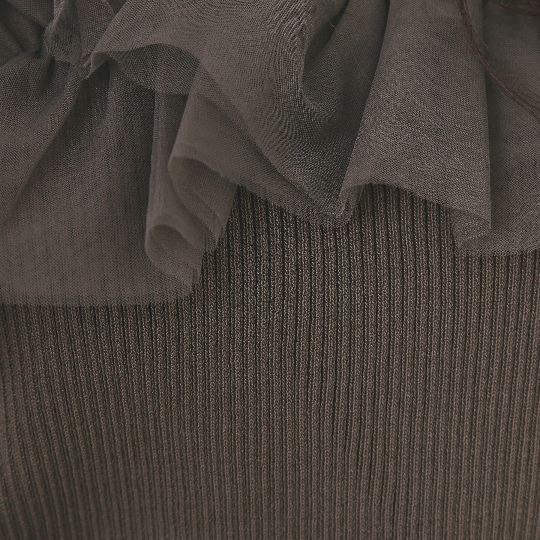 index「クロスチュールフリルリブニット【洗濯機OK/抗ピル】」|ニット・セーター|