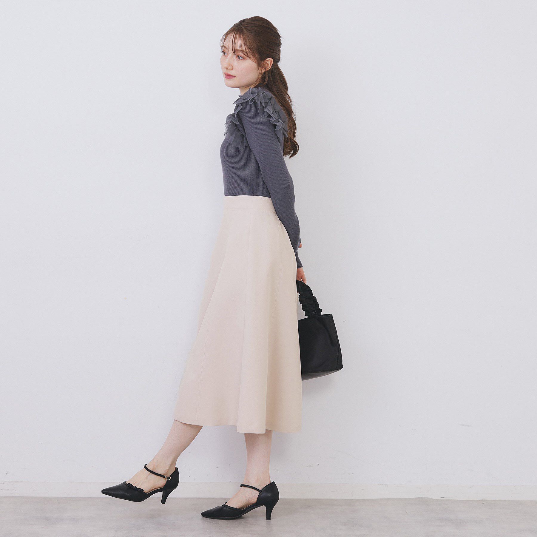 index「フレアスカート【洗濯機OK/防シワ/イージーアイロン】」|スカート|