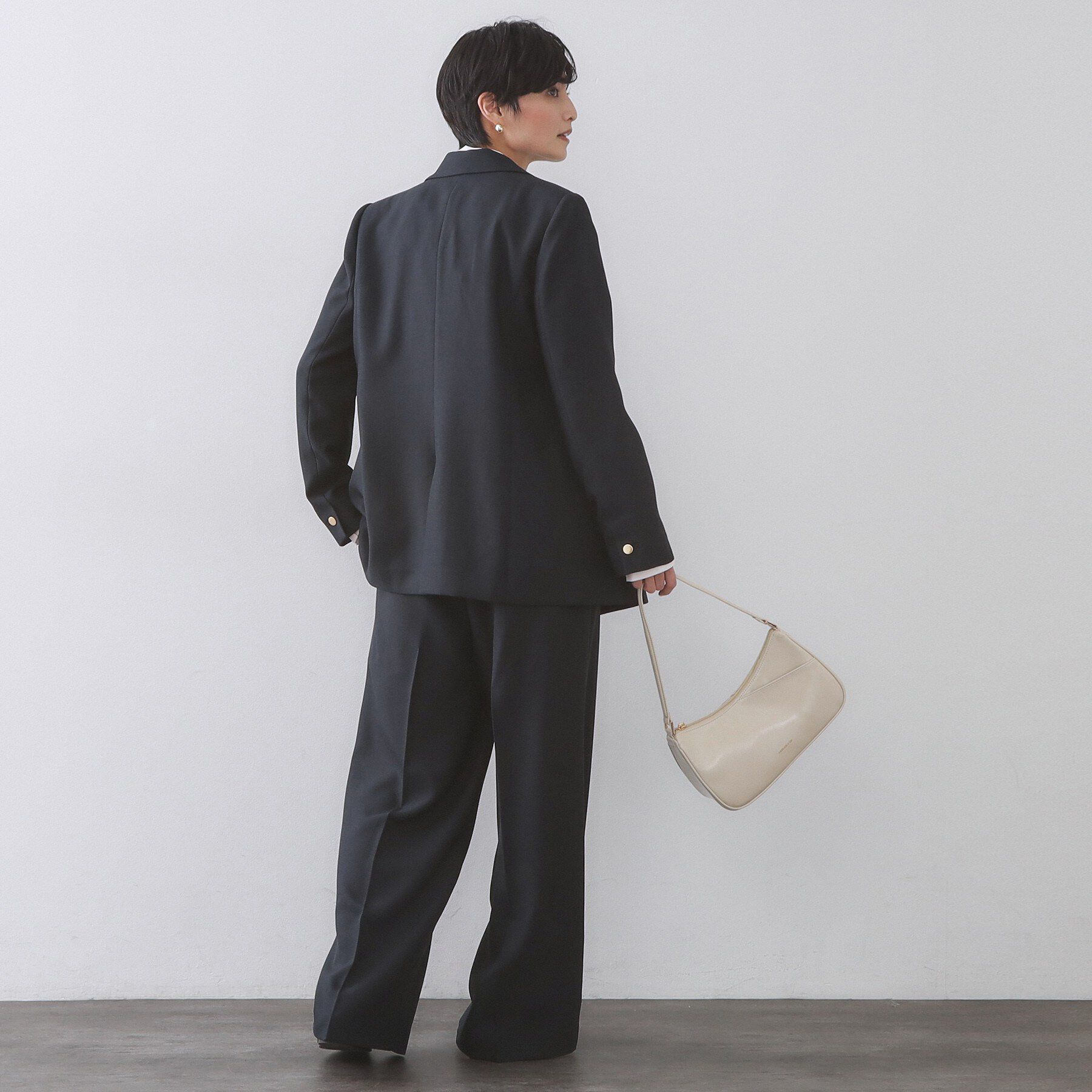 OPAQUE.CLIP「金ボタンダブルブレストテーラードジャケット/セットアップ対応【洗える】」|テーラードジャケット|