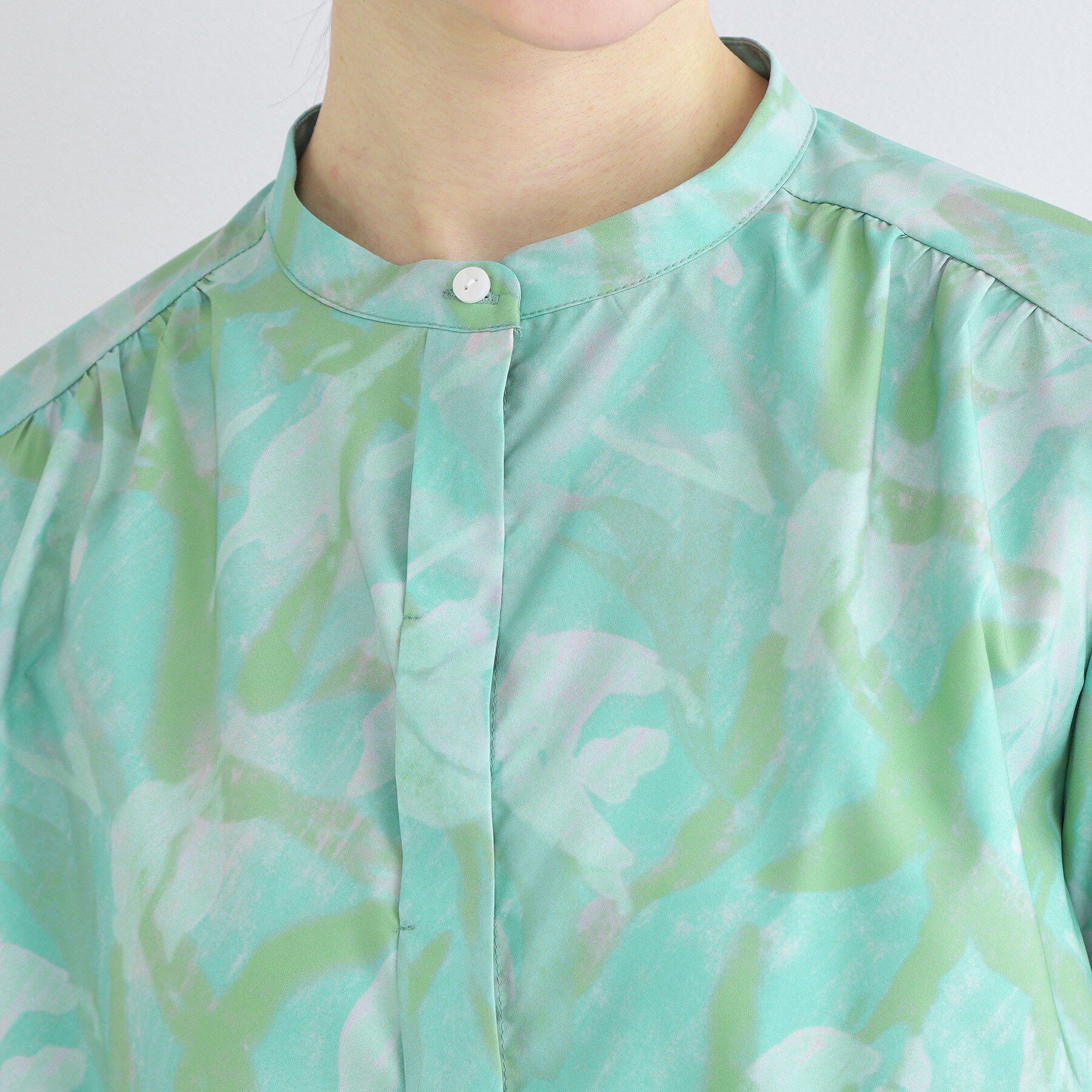 OPAQUE.CLIP「アート柄プリントブラウス【洗濯機OK】」|シャツ・ブラウス|